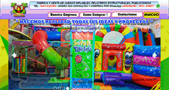 Desktop Screenshot of inflablescuatroplazas.com
